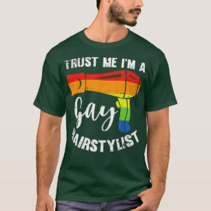 Camiseta LGBT Compre de cabelos, Dresser e barbeiro Confie 