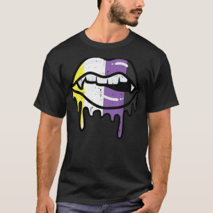 Camiseta Lgbt De Ordenação Não Binária De Bite De Lip