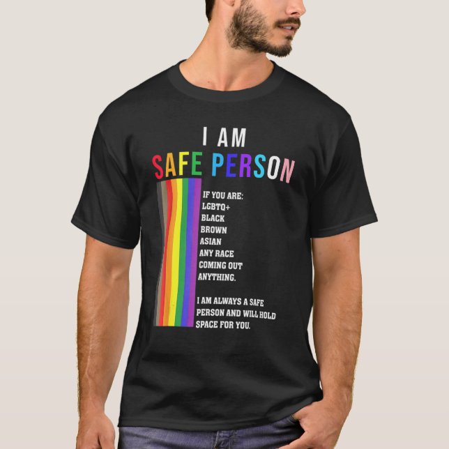 Camiseta Lgbt Eu Sou Uma Pessoa Segura E Vou Ter Espaço Par (Frente)