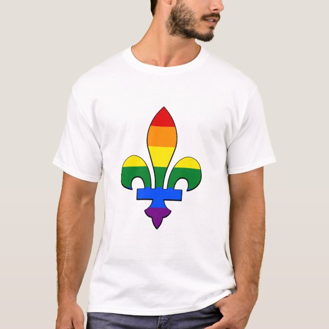 Camiseta LGBT fleur-de-lis (Frente)