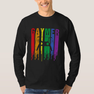 Camiseta Lgbt Gamer Gaymer Orgulho gay Rainbow Gamepad Lgbt