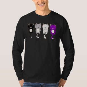 Camiseta Lgbt Gatos Animais Cujos Orgões Ace Sinalizador De