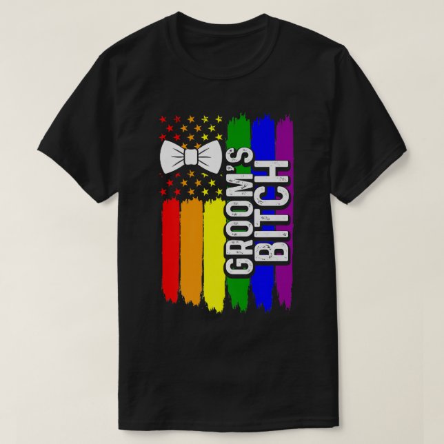 Camiseta Lgbt Gay Bachelor Party Noivado 1352 (Frente do Design)