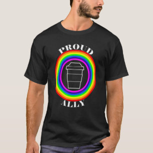 Camiseta LGBT Gay de Lésbica bissexual Fila de Orgulho Tran