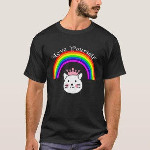 Camiseta LGBT Gay de Lésbica bissexual Fila de Orgulho Tran