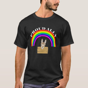 Camiseta LGBT Gay de Lésbica bissexual Fila de Orgulho Tran
