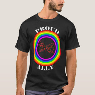 Camiseta LGBT Gay de Lésbica bissexual Fila de Orgulho Tran