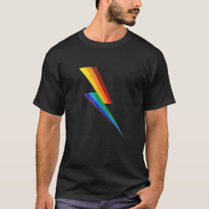 Camiseta Lgbt Gay Lésbica Csd Orgulho Trovão Luz Flash