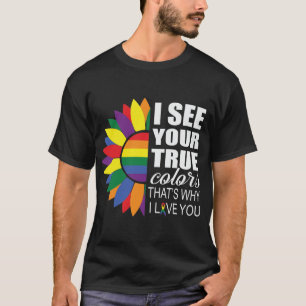 Camiseta LGBT Gay LGBT Lésbica Arco-Íris Moderno Girassol