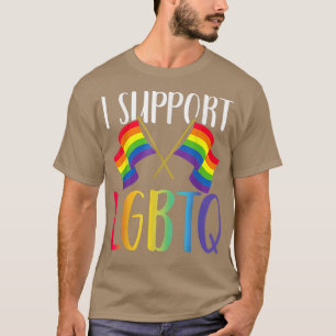 Camiseta LGBT Gay Pride Month I Support Lgbtq T-Shirt