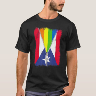 Camiseta   Lgbt Gay Pride Rainbow Puerto Rico Flag Case