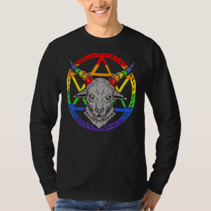 Camiseta Lgbt Gótico De Pentagram Lgbt