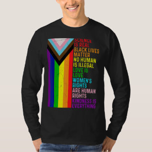 Camiseta Lgbt Lésbica Gay Science É Real Blm Love Is Love