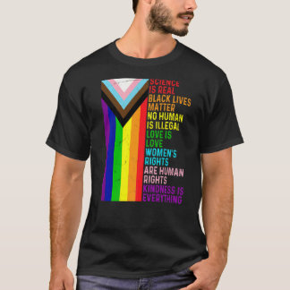 Camiseta Lgbt Lésbica Gay Science É Real Blm Love Is Love