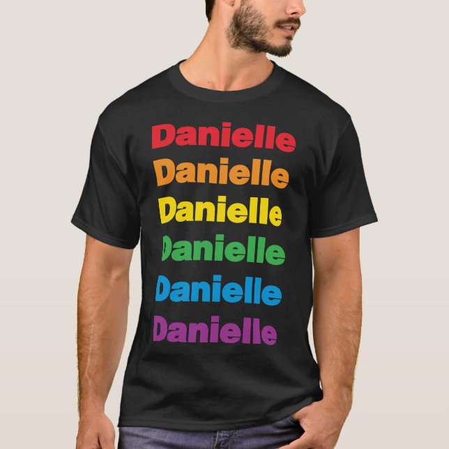 Camiseta LGBT - Lésbica LGBT Nome Danielle (Frente)
