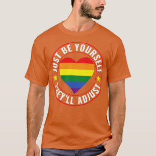 Camiseta LGBT Lésbica Orgulho gay Seja você mesmo Eles ajus