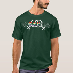Camiseta LGBT LGBT Lésbica de Casamento de Mulhere