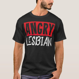Camiseta LGBT LGBT Orgulho gay Lésbica Irritada - sca padrã