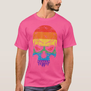 Camiseta Lgbt Lgbtq Ally Pride Cores Arco-Íris Retro Vintag