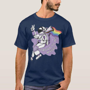 Camiseta LGBT LGBTQ LGBTQ+ Orgulho Astronauta Gay Bi Man in