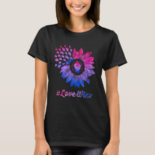 Camiseta Lgbt Lgbtq Pride Flag Bisexual Raiz Do Sol