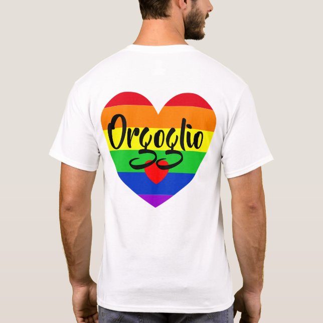 Camiseta #LGBT #love #orgulde #gay #liberdade #parada (Verso)