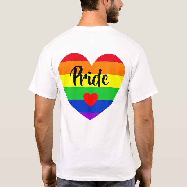 Camiseta #LGBT #love #orgulde #gay #liberdade #parada (Verso)