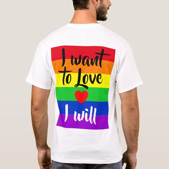 Camiseta #LGBT #love #orgulde #gay #liberdade #parada (Verso)