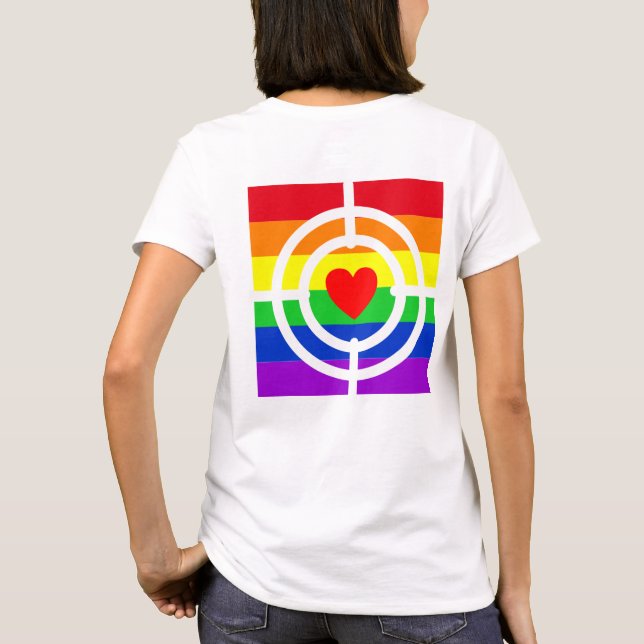 Camiseta #LGBT #love #orgulde #gay #liberdade #parada (Verso)