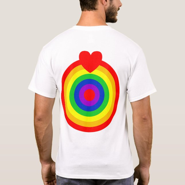 Camiseta #LGBT #love #orgulde #gay #liberdade #parada (Verso)