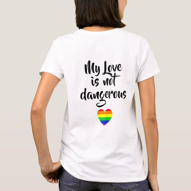 Camiseta #LGBT #love #orgulde #gay #liberdade #parada (Verso)