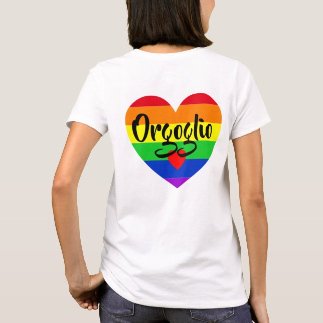Camiseta #LGBT #love #orgulde #gay #liberdade #parada (Verso)
