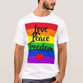 Camiseta #LGBT #love #orgulde #gay #liberdade #parada