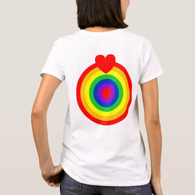 Camiseta #LGBT #love #orgulde #gay #liberdade #parada (Verso)