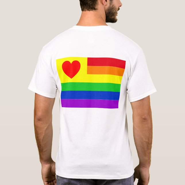 Camiseta #LGBT #love #orgulde #gay #liberdade #parada (Verso)