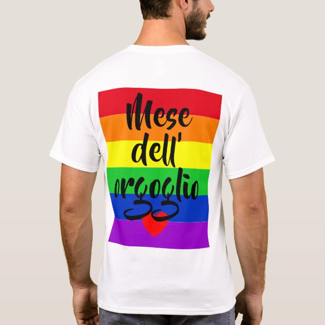 Camiseta #LGBT #love #orgulde #gay #liberdade #parada (Verso)