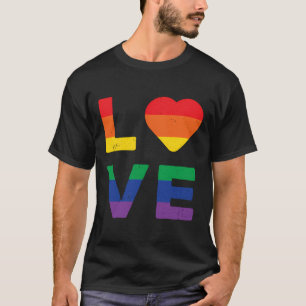 Camiseta Lgbt Love Rainbow Gay Flag Namorados Month