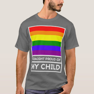 Camiseta LGBT LOVE Straight Proud of My Child Triblend