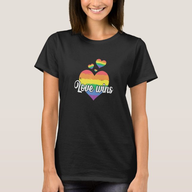 Camiseta LGBT Love Wins (Frente)