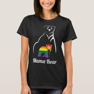 Camiseta LGBT Mama Bear - Orgulho gay igual Direitos Arco-Í