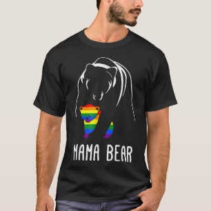 Camiseta LGBT Mama Bear Orgulho gay igual Direitos Arco-Íri