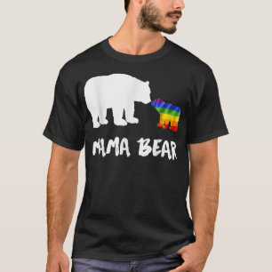Camiseta LGBT Mamãe Ursa Mãe Gay Lésbica Transgênero Bi