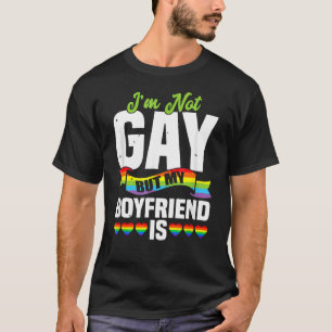 Camiseta Lgbt Mens Não sou Gay, mas minha Namorado é