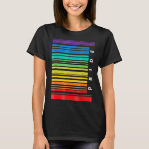 Camiseta LGBT Mês de consciência Código de barras Orgulho P