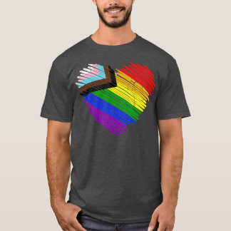 Camiseta LGBT O Orgulho Moderno Sinalizador Ordíaco Arco-Ír