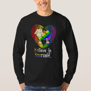 Camiseta Lgbt Orgulhoso Ovelhas Acreditam Em Si Mesmas