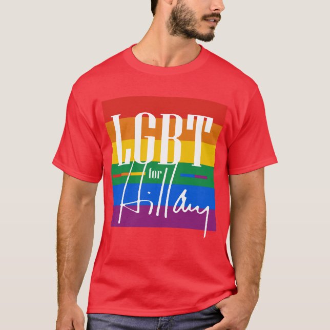 CAMISETA LGBT PARA HILLARY - - .PNG (Frente)