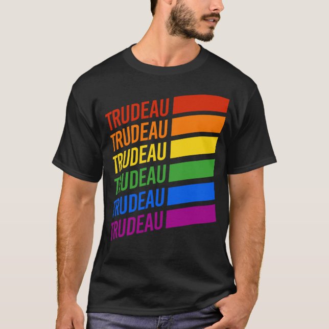 Camiseta LGBT para Justin Trudeau (Frente)