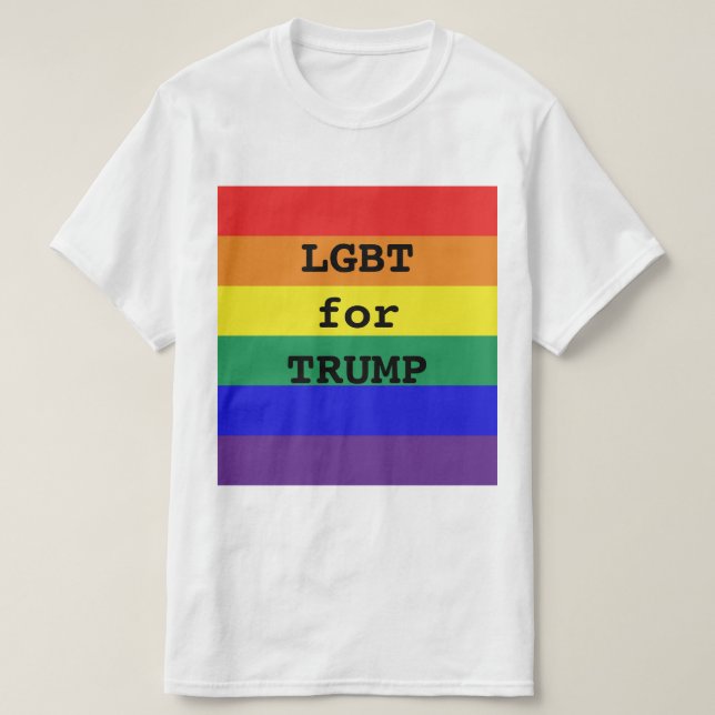 Camiseta LGBT para TRUMP (Frente do Design)