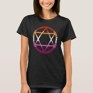 Camiseta Lgbt Pentagram Gótico Lésbica